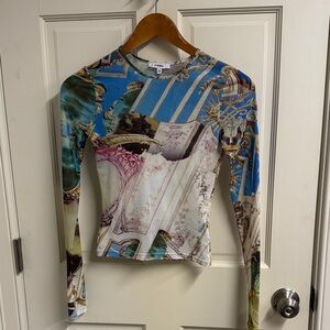 Miaou Multicolor Long Sleeve Blouse